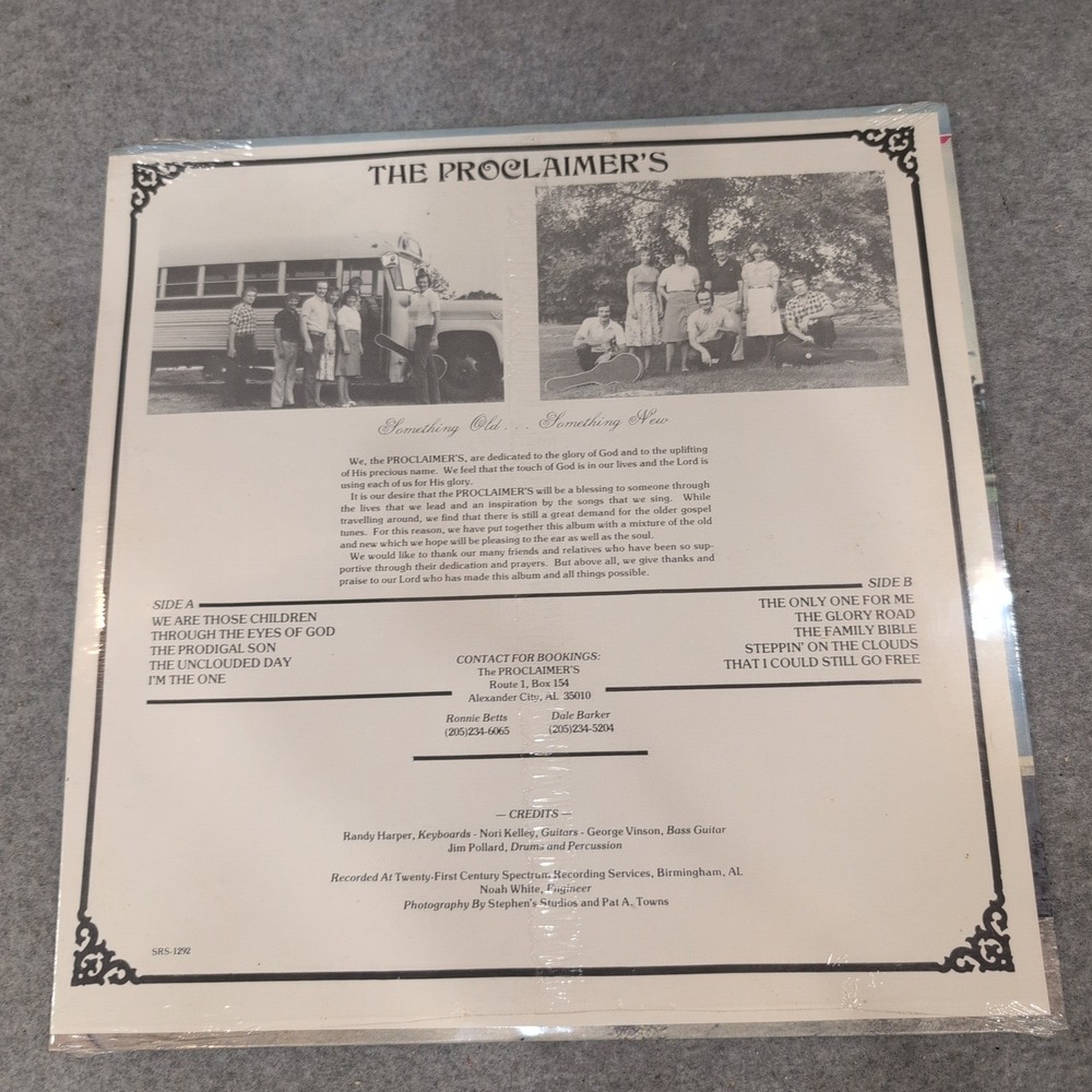 The Proclaimer's Something Old Something New Gospel Vinyl LP SRS-1292 Alabama - Picture 2 of 2
